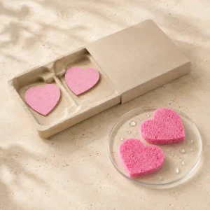 Heart-Shaped Cellulose Sponge