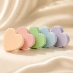 3D Powder Puff - Heart-Shaped